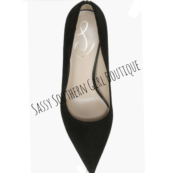 ⭐🆕 Sam Edelman black suede pumps - Picture 7 of 12